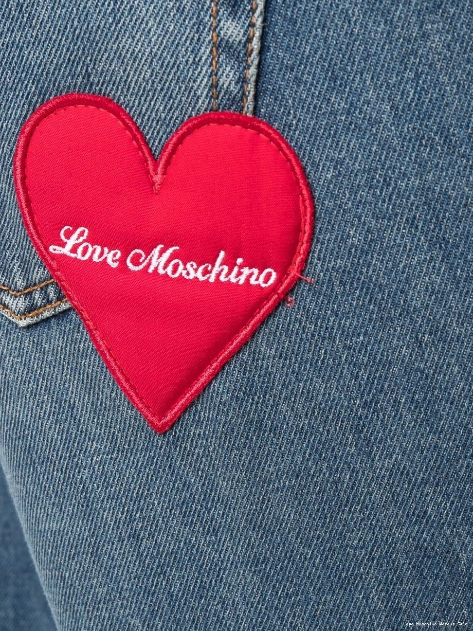 Affordable jeans straight-leg Love mid-rise Moschino Women 0407